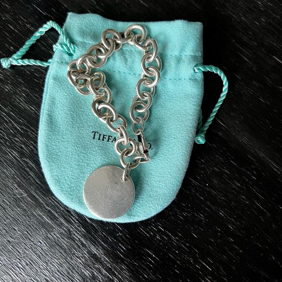 Authentic Tiffany & Co circle charm bracelet - Picture 2 of 3